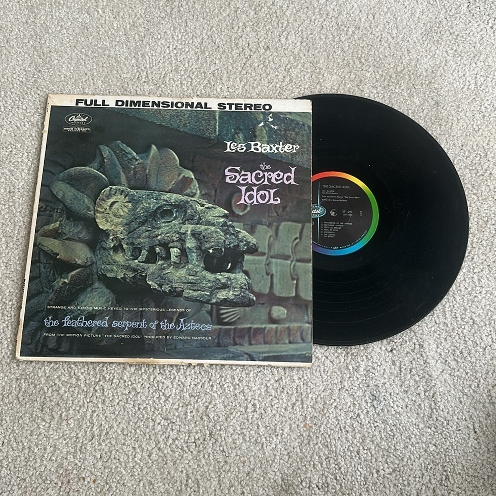 Les Baxter Rare The Sacred Idol Vinyl Record 1960s